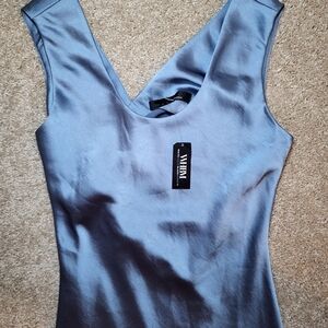 Sleeveless Satin Slip Dress